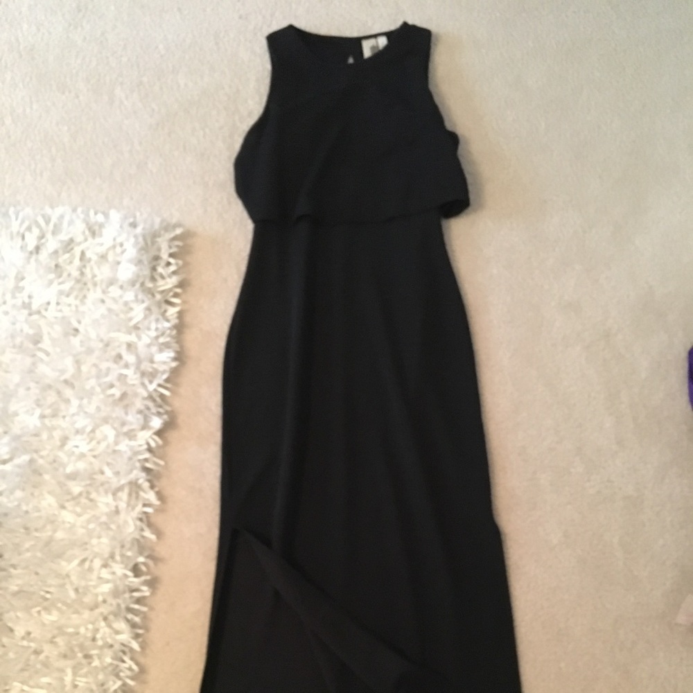 Francesca's black maxi dress